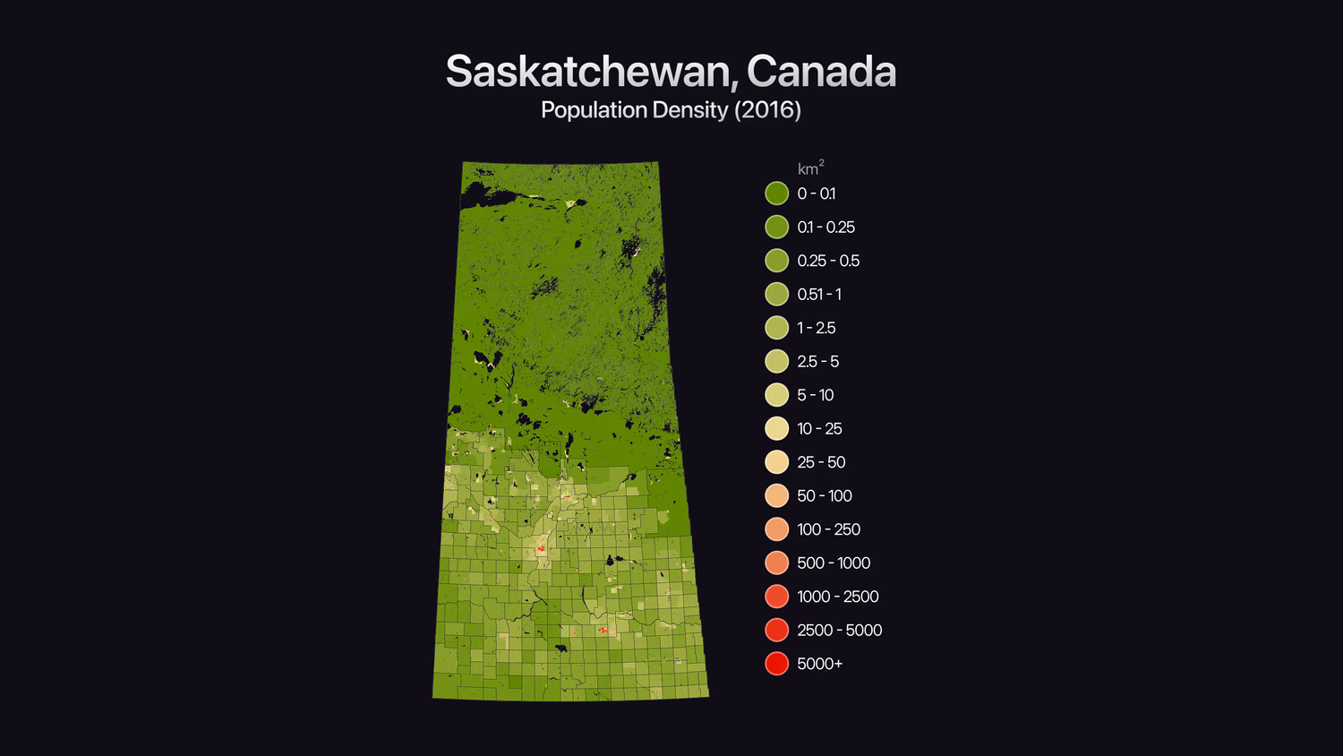 A raised-relief map of Saskatchewan, a Canadian province with a simple rectangular shape.