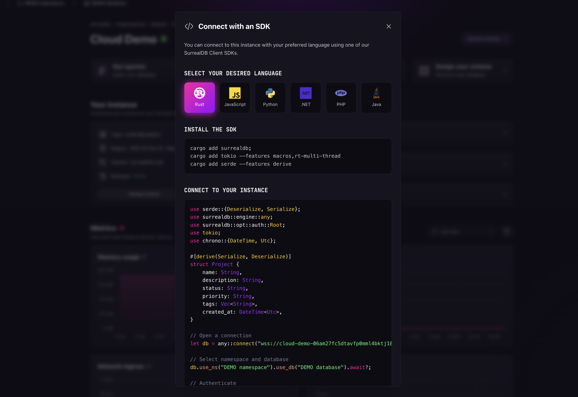Open in SDK